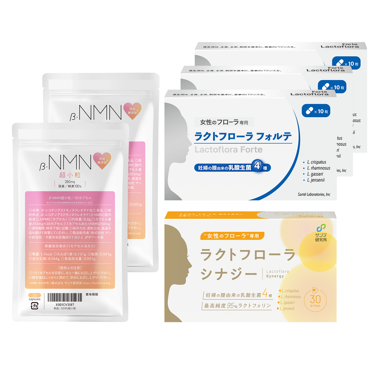 Starter set (NMN x 1 + Synergy x 1 + Forte x 3)