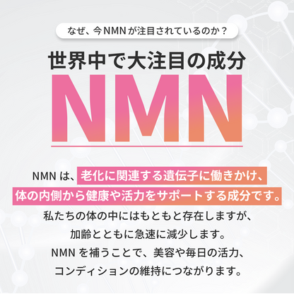 NMN 120,000mg 完全無添加シリーズ 国産 純度100% 腸溶性カプセル採用 (妊活AMH対策)