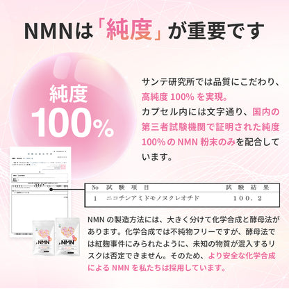 NMN 12,000mg 完全無添加シリーズ 国産 純度100% 腸溶性カプセル採用 (妊活AMH対策)