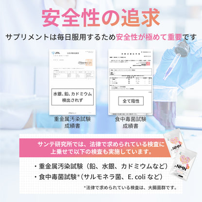 NMN 12,000mg 完全無添加シリーズ 国産 純度100% 腸溶性カプセル採用 (妊活AMH対策)