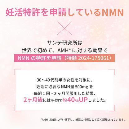 NMN 120,000mg 完全無添加シリーズ 国産 純度100% 腸溶性カプセル採用 (妊活AMH対策)