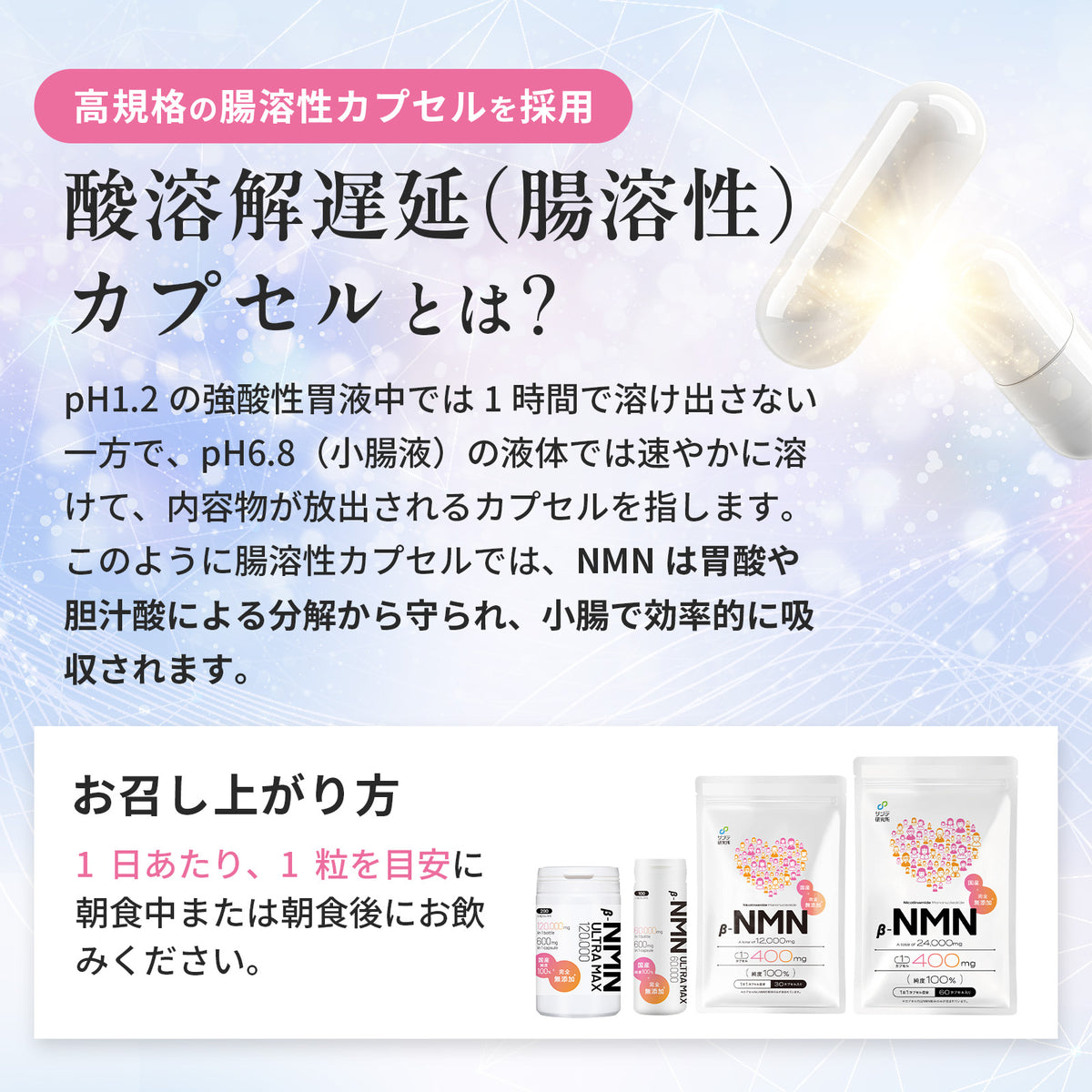 NMN 500mg (AMH Fertility Treatment) - 1 month supply, 100% additive-free